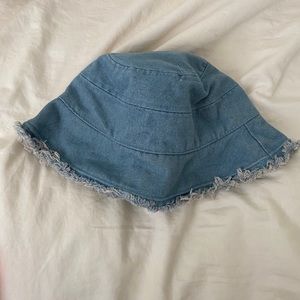 SHEIN denim bucket hat